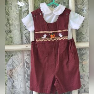 Baby boy Halloween romper set